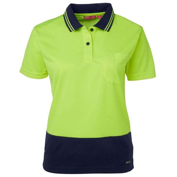 JB's wear JB's Ladies Hi Vis S/S Comfort Polo 6LHCP JB's Ladies Hi Vis S/S Comfort Polo Thumbnail