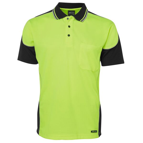 JB's wear JB's Hi Vis Contrast Piping Polo 6HCP4 JB's Hi Vis Contrast Piping Polo Thumbnail