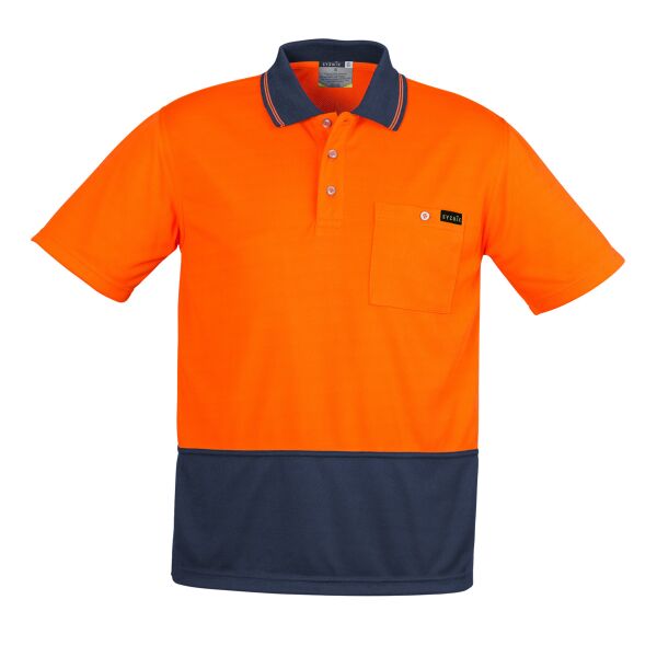 Syzmik Syzmik Mens Hi Vis Comfort Back S/S Polo ZH415 Syzmik Mens Hi Vis Comfort Back S/S Polo Thumbnail