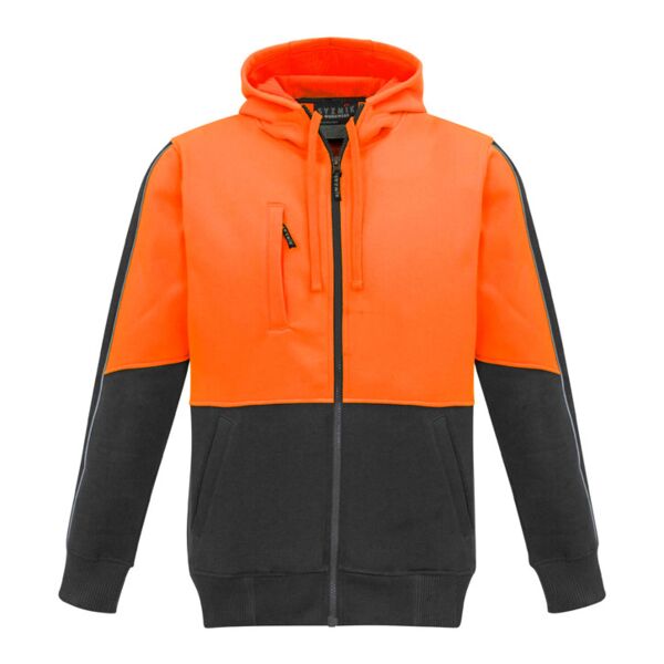 Syzmik Syzmik Mens Hi Vis Full Zip Hoodie ZT485 Syzmik Mens Hi Vis Full Zip Hoodie Thumbnail