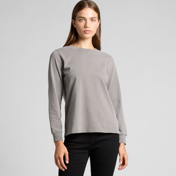 AS Colour AS Colour Womens Heavy Faded Long Sleeved Tee 4083 AS Colour Womens Heavy Faded Long Sleeved Tee Thumbnail