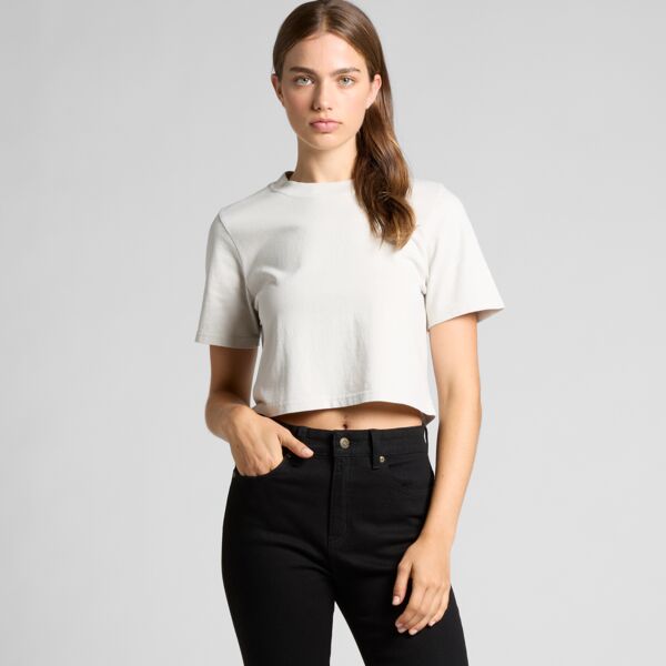 AS Colour AS Colour Womens Heavy Faded Crop Tee 4089 AS Colour Womens Heavy Faded Crop Tee Thumbnail