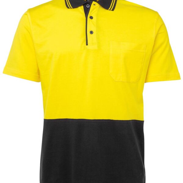 JB's wear JB's Mens Hi Vis S/S Cotton Polo 6CPHV JB's Mens Hi Vis S/S Cotton Polo Thumbnail