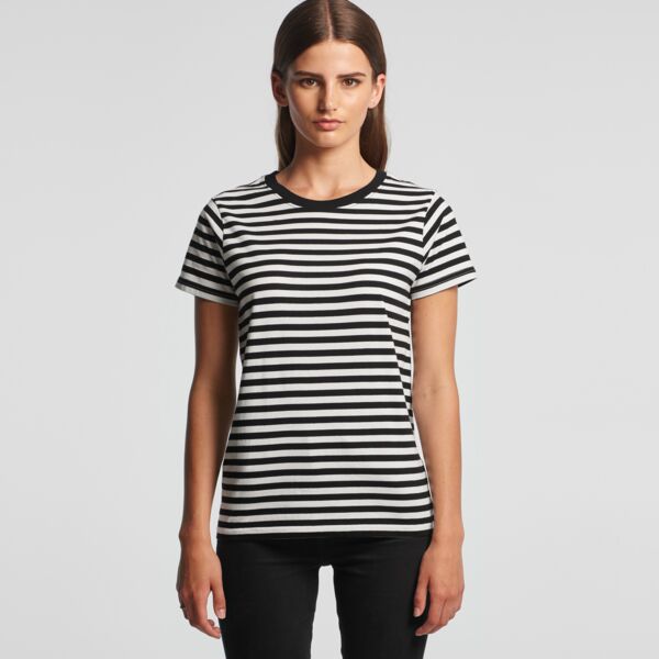 AS Colour AS Colour Womens Maple Stripe Tee 4037 AS Colour Womens Maple Stripe Tee Thumbnail