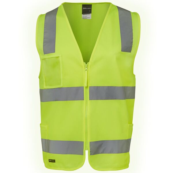 JB's wear JB's Hi Vis (D+N) Zip Safety Vest 6DNSZ JB's Hi Vis (D+N) Zip Safety Vest Thumbnail