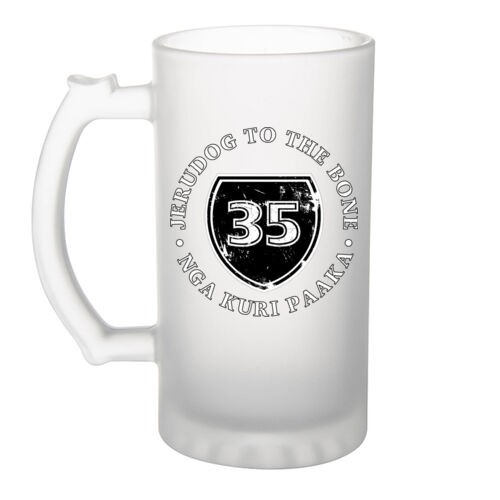 JERUDOG TO THE BONE 1.0 - Frosted Glass Beer Mug Thumbnail