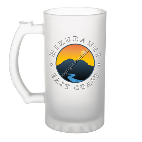 HIKURANGI E.C - Frosted Glass Beer Mug Thumbnail