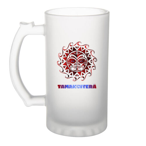 TAMANUITERĀ - Frosted Glass Beer Mug Thumbnail