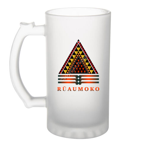 RŪAUMOKO - Frosted Glass Beer Mug Thumbnail