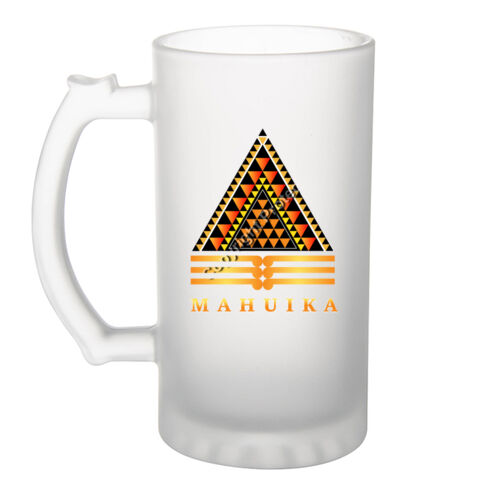MAHUIKA - Frosted Glass Beer Mug Thumbnail