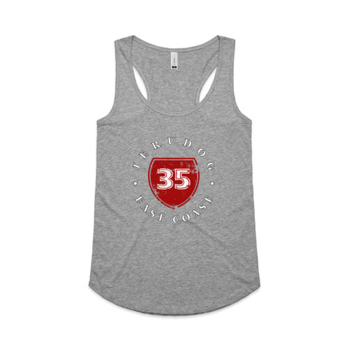 JERUDOG 35 - AS Colour Womens Yes Racerback Singlet Thumbnail