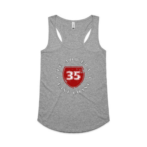 TE AOWERA 35 - AS Colour Womens Yes Racerback Singlet Thumbnail