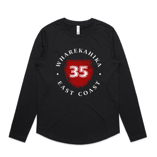 WHAREKAHIKA 35 - AS Colour Womens Curve Longsleeve Tee Thumbnail