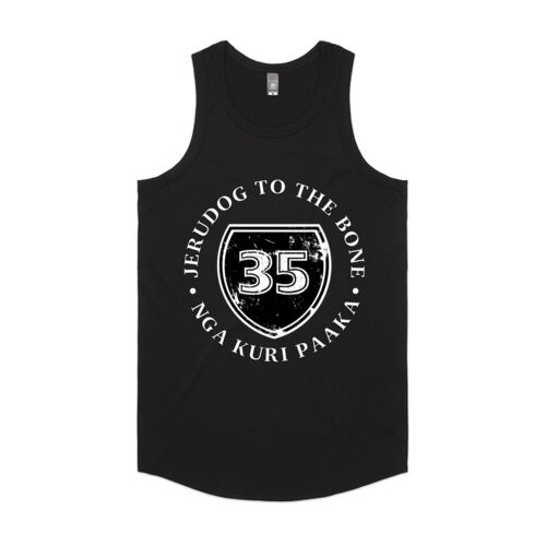 JERUDOG TO THE BONE 35 - AS Colour Mens Authentic Singlet Thumbnail