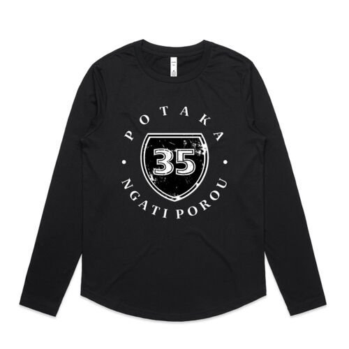 POTAKA NGATI POROU 35 - AS Colour Womens Curve Longsleeve Tee Thumbnail