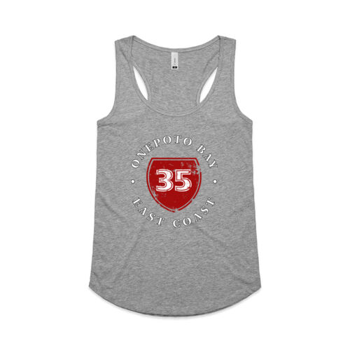 ONEPOTO BAY 35 - AS Colour Womens Yes Racerback Singlet Thumbnail