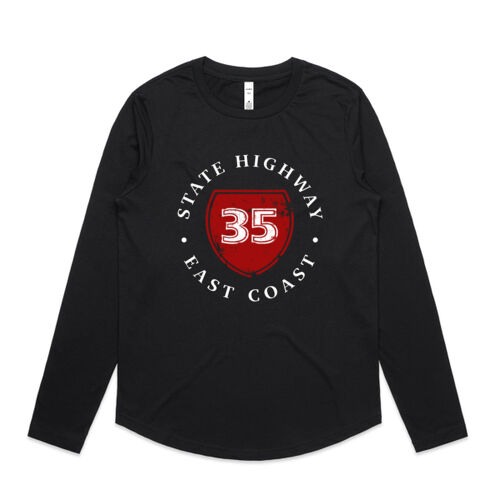 STATE HIGHWAY 35 - AS Colour Womens Curve Longsleeve Tee Thumbnail