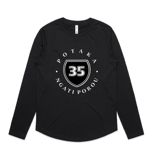 POTAKA NGATI POROU 3.0 - AS Colour Womens Curve Longsleeve Tee Thumbnail