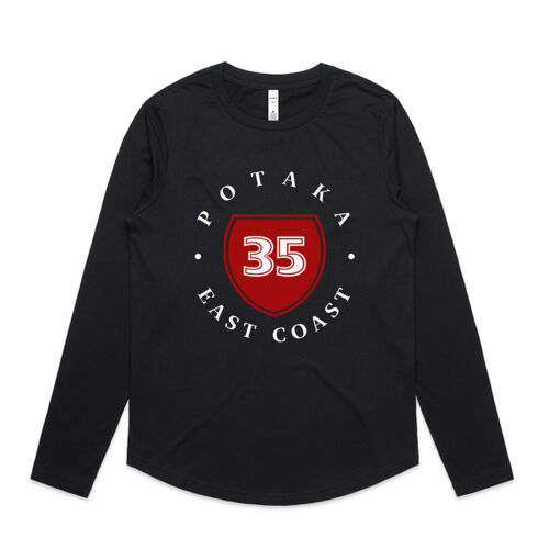 POTAKA EASTCOAST 4.0 - AS Colour Womens Curve Longsleeve Tee Thumbnail