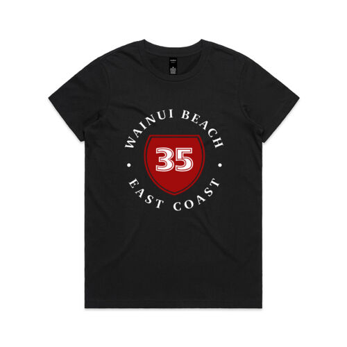 WAINUI BEACH 4.0 - AS Colour Womens Maple Tee Thumbnail