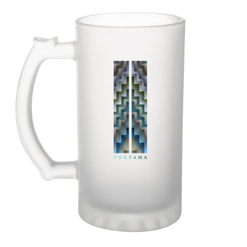 POUTAMA - Frosted Glass Beer Mug Thumbnail