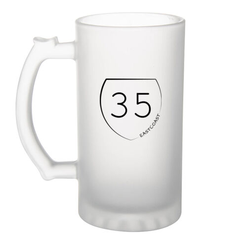 EASTCOAST 35 (MINIMAL) - Frosted Glass Beer Mug Thumbnail