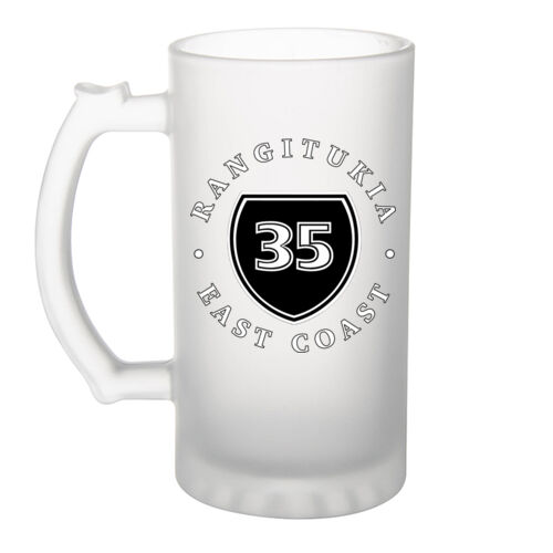 RANGITUKIA 3.0 - Frosted Glass Beer Mug Thumbnail