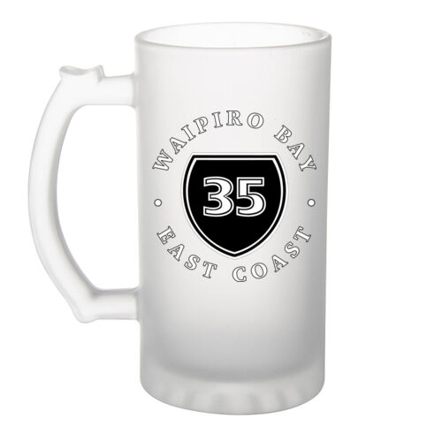 WAIPIRO BAY 3.0 - Frosted Glass Beer Mug Thumbnail