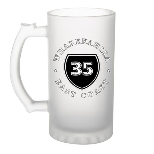 WHAREKAHIKA 3.0 - Frosted Glass Beer Mug Thumbnail
