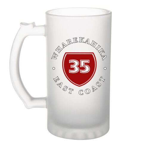 WHAREKAHIKA 4.0 - Frosted Glass Beer Mug Thumbnail