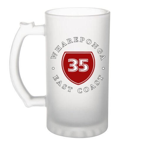 WHAREPONGA 4.0 - Frosted Glass Beer Mug Thumbnail