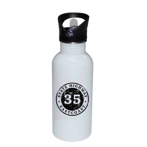 SH35 LOGO - Stainless Bottle with Straw Top Thumbnail