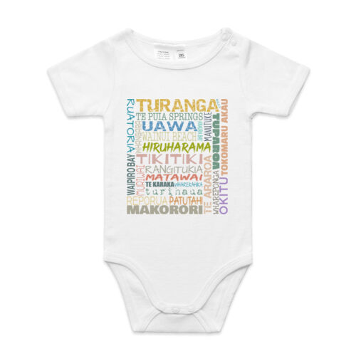 Reppin Gizzy E.C Town Names - AS Colour Organic Infant Mini-Me One-Piece Thumbnail