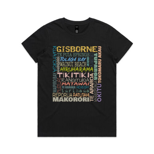 Reppin Gizzy E.C Town Names  - AS Colour Womens Maple Tee Thumbnail