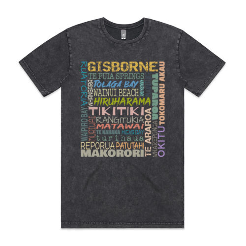 Reppin Gizzy E.C Town Names - AS Colour Mens Stone Wash Staple Thumbnail