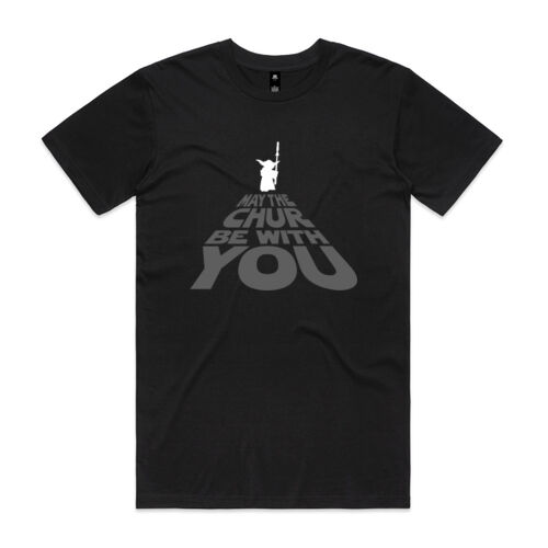 MAY THE CHUR BE WITH YOU - AS Colour Mens Staple T shirt Thumbnail