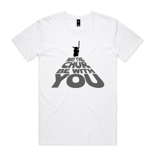 MAY THE CHUR BE WITH YOU - AS Colour Mens Staple T shirt Thumbnail