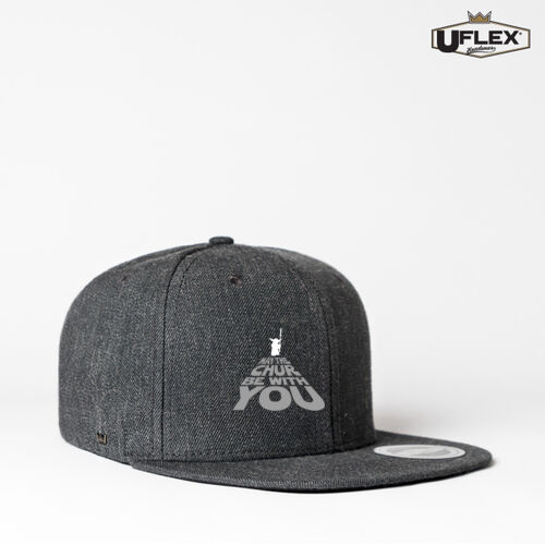 MAY THE CHUR BE WITH YOU - U Flex Snap Back Flat Peak Cap Thumbnail