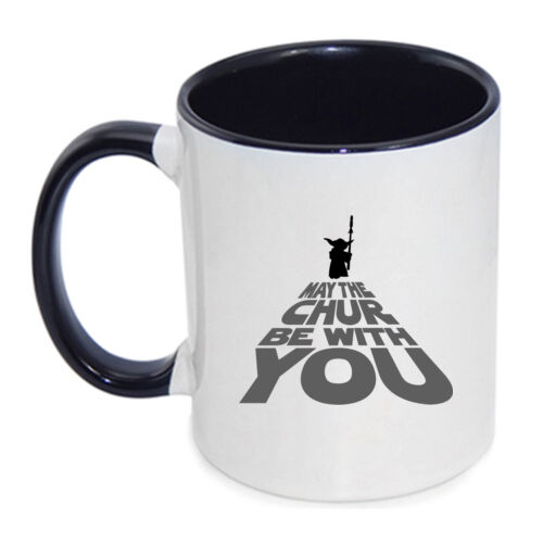 MAY THE CHUR BE WITH YOU - Inner Coloured Mug Thumbnail