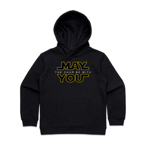 MAY THE CHUR BE WITH YOU - AS Colour Kids Supply Hoodie Thumbnail