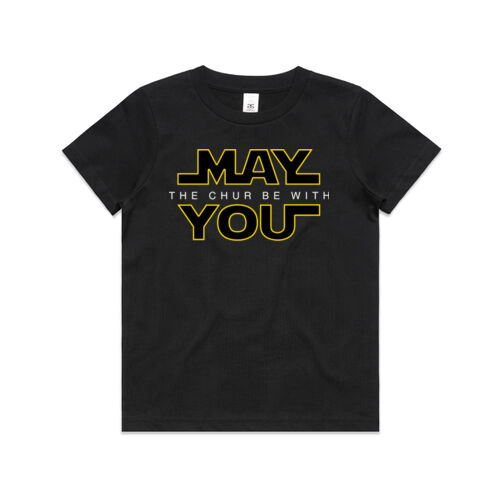 MAY THE CHUR BE WITH YOU - AS Colour Kids Youth T shirt Thumbnail