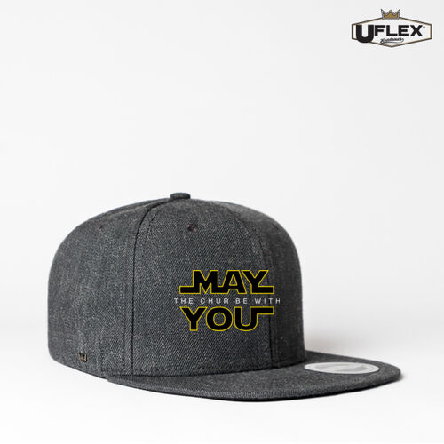 MAY THE CHUR BE WITH YOU - U Flex Snap Back Flat Peak Cap Thumbnail