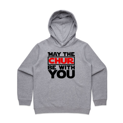 MAY THE CHUR BE WITH YOU - AS Colour Kids Supply Hoodie Thumbnail