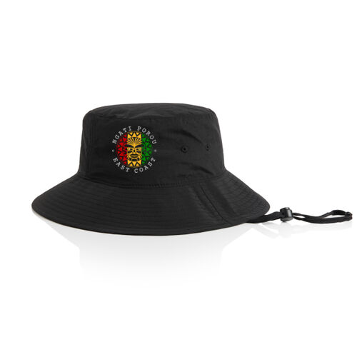 NGATI POROU SUN (RASTA) - AS Colour Nylon Wide Brim Bucket Hat Thumbnail