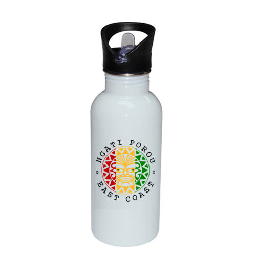 NGATI POROU SUN (RASTA) - Stainless Bottle with Straw Top Thumbnail