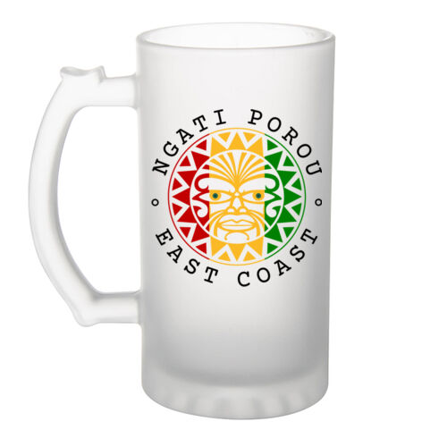 NGATI POROU SUN (RASTA) - Frosted Glass Beer Mug Thumbnail