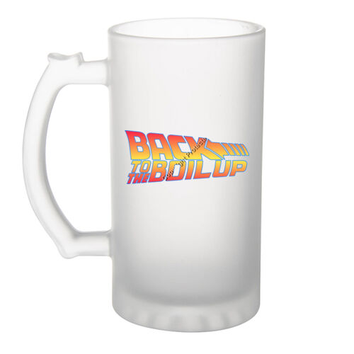 BACK TO THE BOILUP - Frosted Glass Beer Mug Thumbnail