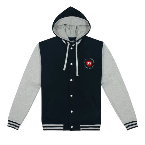 NGATI POROU 2.0 - Cloke Hooded Letterman Jacket Thumbnail