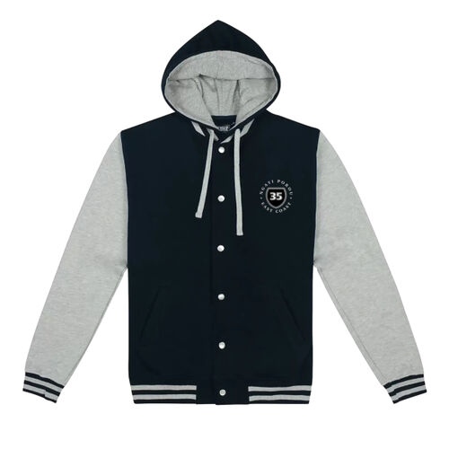 NGATI POROU 3.0 - Cloke Hooded Letterman Jacket Thumbnail