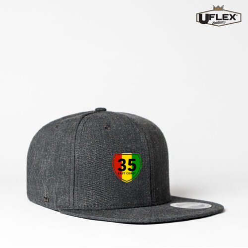 SH35 RASTA SHIELD - U Flex Snap Back Flat Peak Cap Thumbnail